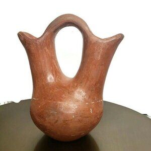 Vintage Handcrafted Clay Wedding Vase hand made